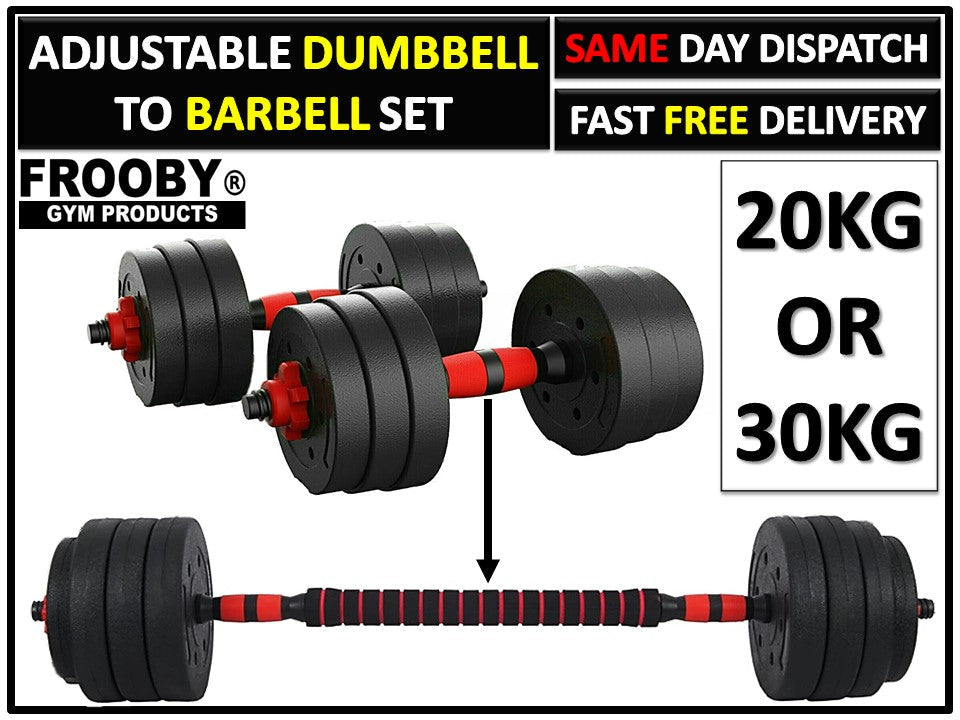 20/30kg Dumbbell Barbell Set Pair Hand Weights