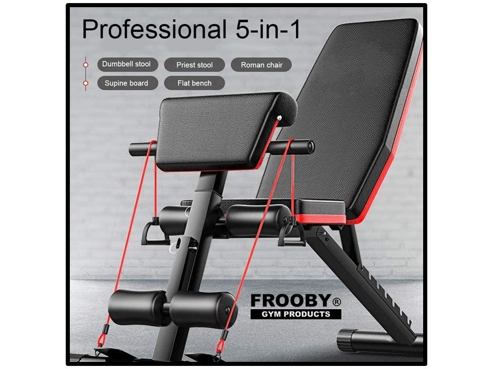 Foldable Gym Weight Bench 7 Incline Adjustable 36-8