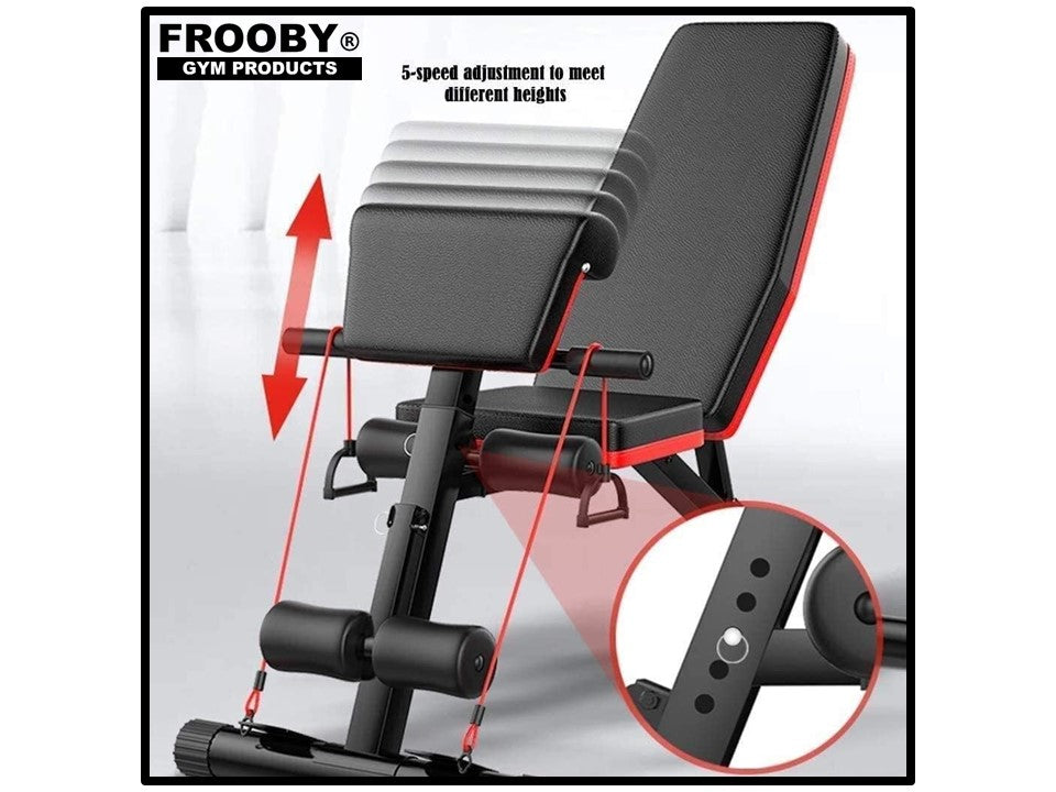 Foldable Gym Weight Bench 7 Incline Adjustable 36-8