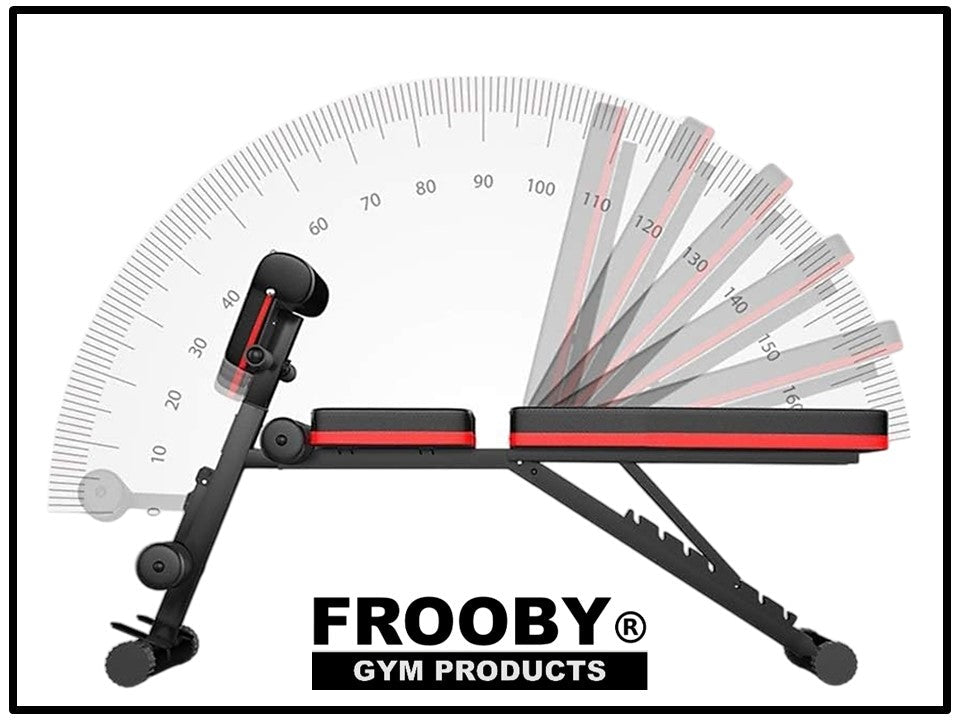 Foldable Gym Weight Bench 7 Incline Adjustable 36-8