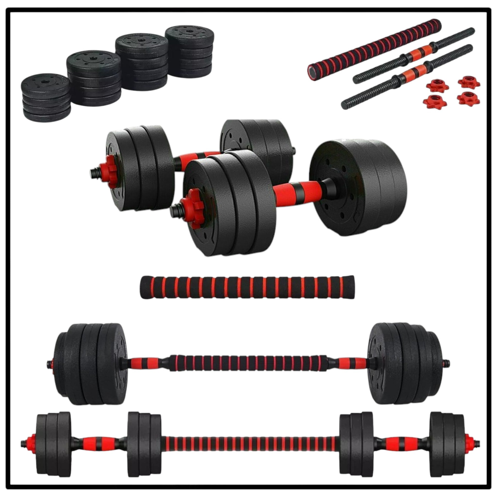 20/30kg Dumbbell Barbell Set Pair Hand Weights