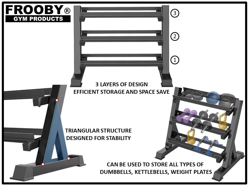 3 Tier Dumbbell Rack