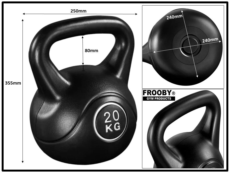 4-20kg Gym Vinyl Kettlebells