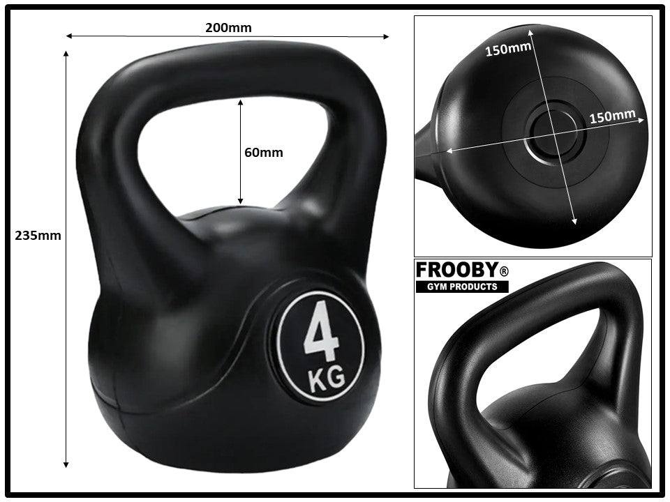 4-20kg Gym Vinyl Kettlebells