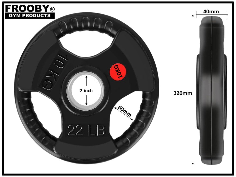 Weight Plates Pair Cast Iron 2" Hole Barbell Weights