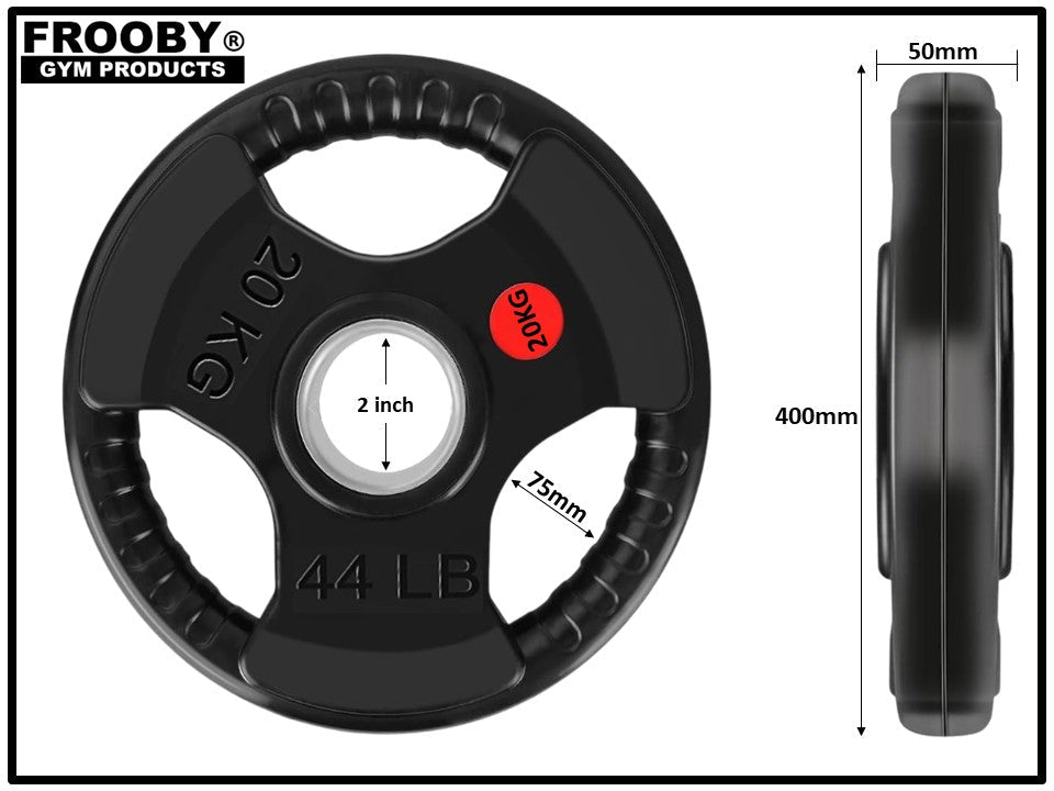 Weight Plates Pair Cast Iron 2" Hole Barbell Weights
