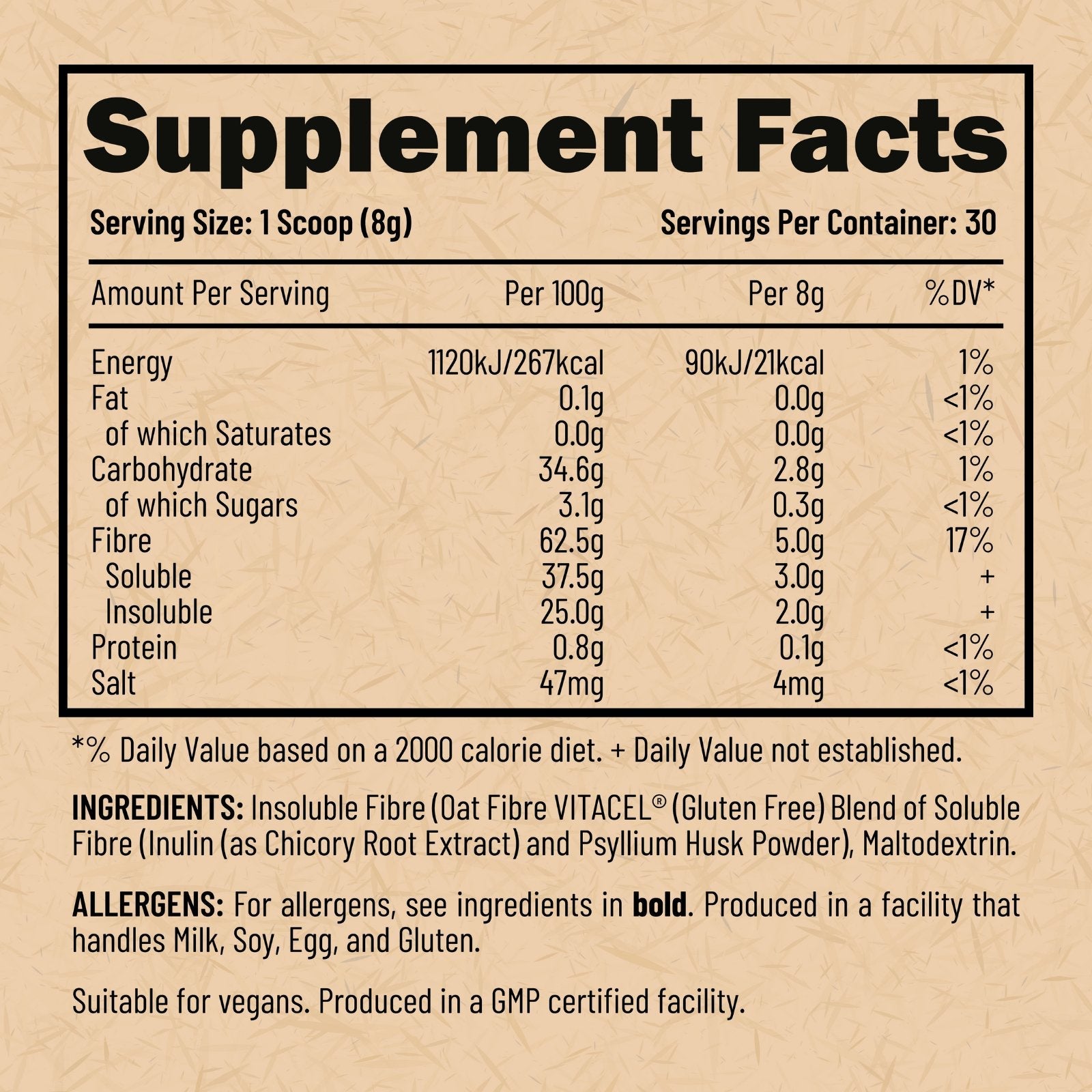 Efectiv Nutrition Fibre 240g